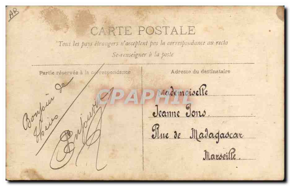 CPA Pastorale Fils du bohemien — Rückseite