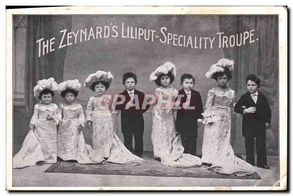 CPA The Zeynard's Liliput Specialty Troupe Nains