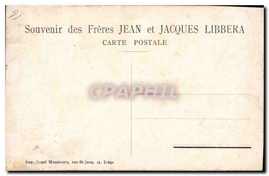 CPA Jean et Jacques Libbera Phenomene  — Rückseite