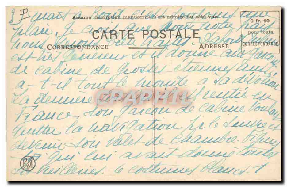 CPA Fianarantsoa Botry Nain — Rückseite