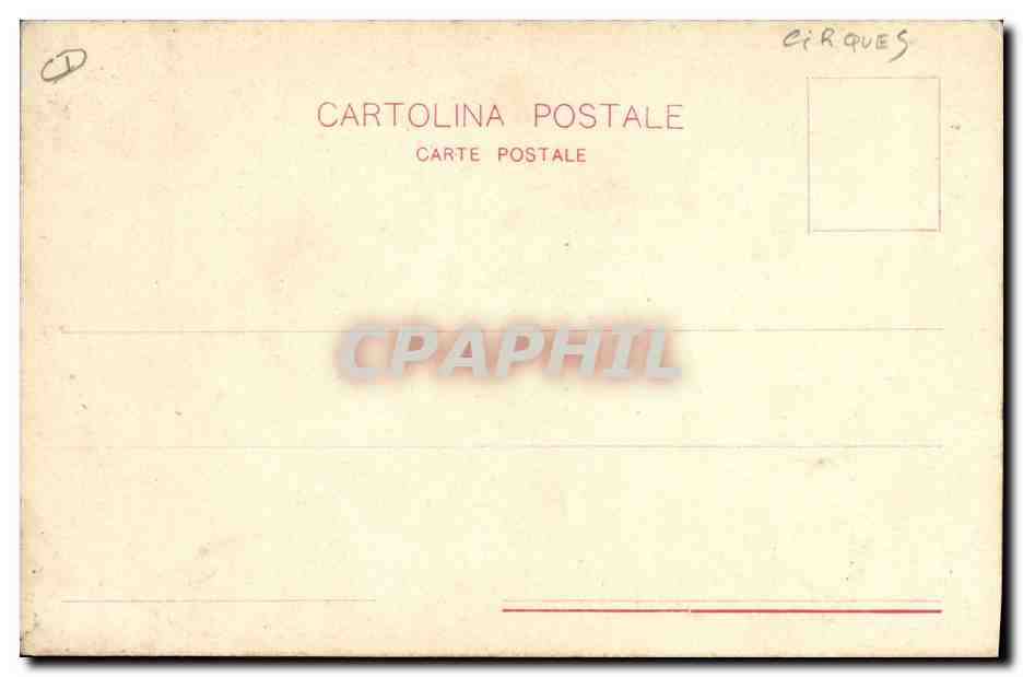 CPA Nains Compagnia Lillipuziana  — Rückseite