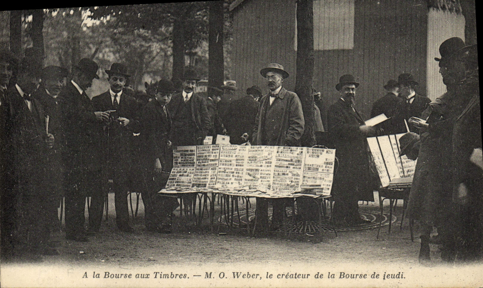 Bourse aux Timbres — M. O. Weber, le créateur de la Bourse de jeudi