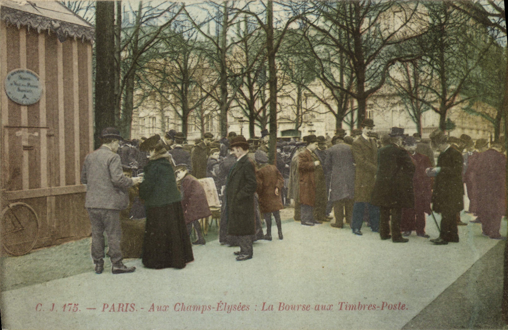 Paris - Aux Champs-Élysées : La Bourse aux Timbres-Poste — C. J. 175