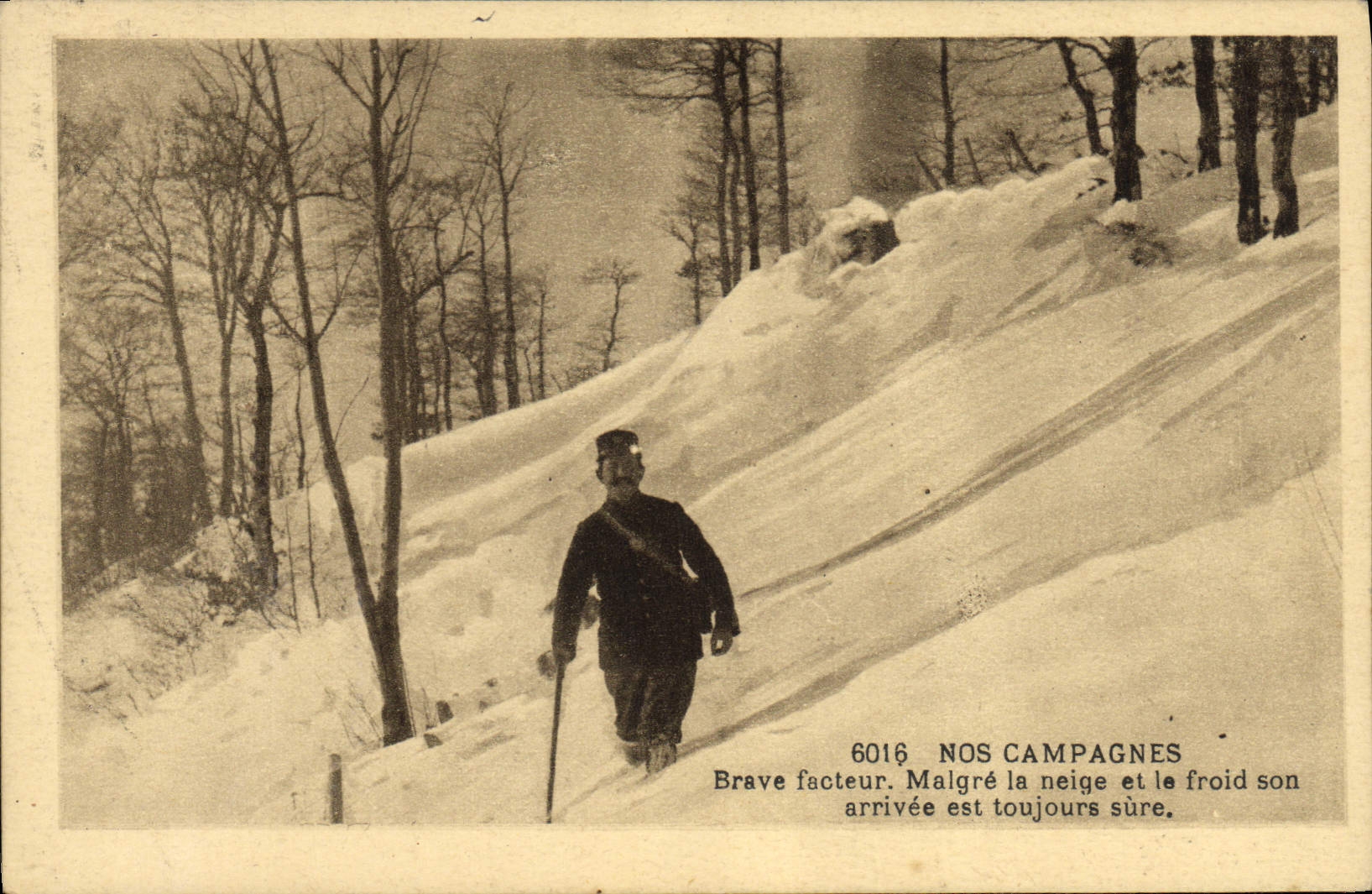 CPA Nos campagnes Brave facteur 