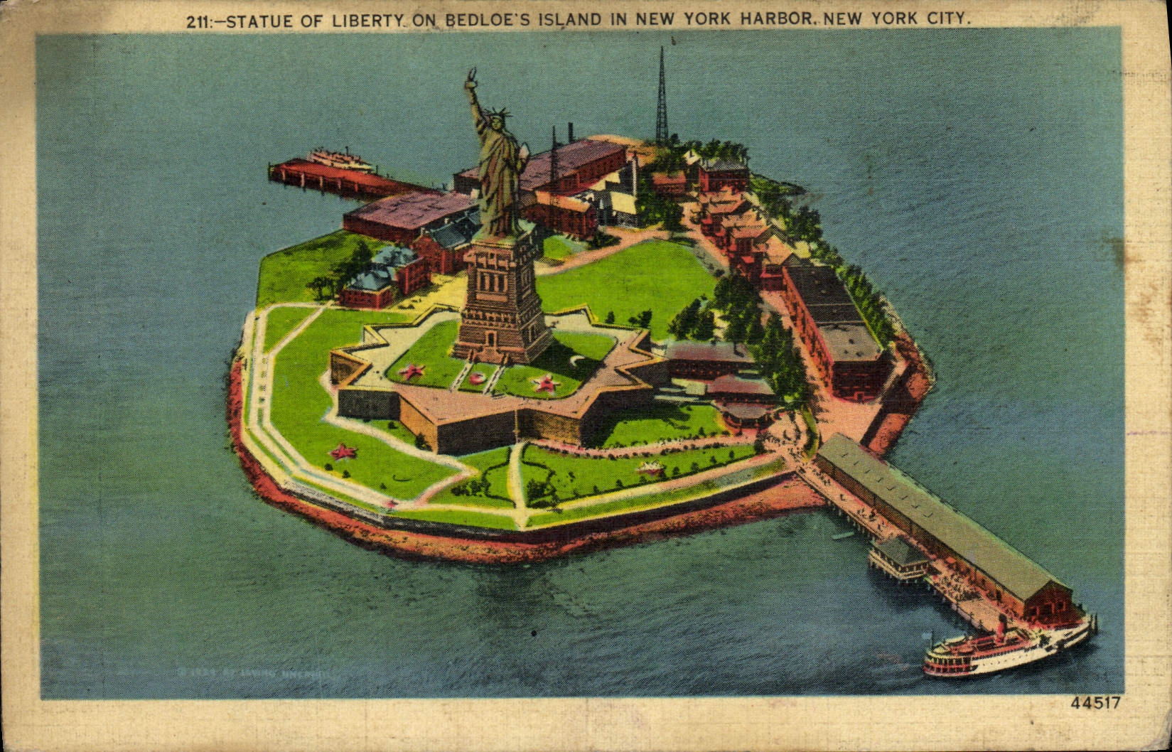 CPA Statue de la liberte Bedloe's island in New York Harbour