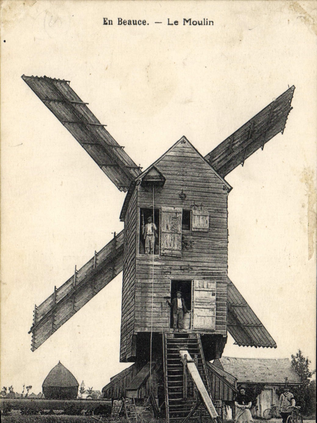 En Beauce — Le Moulin — Éditeur L. Lenormand - Anverso