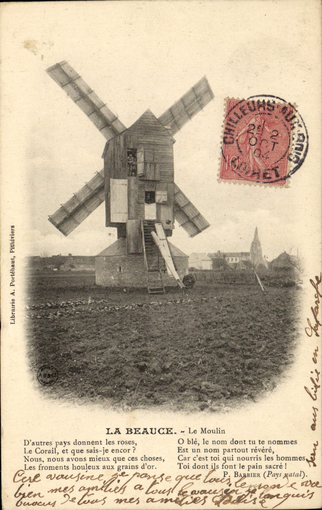 La Beauche — Le Moulin — Librairie A. Portéhaut, Pithiviers
