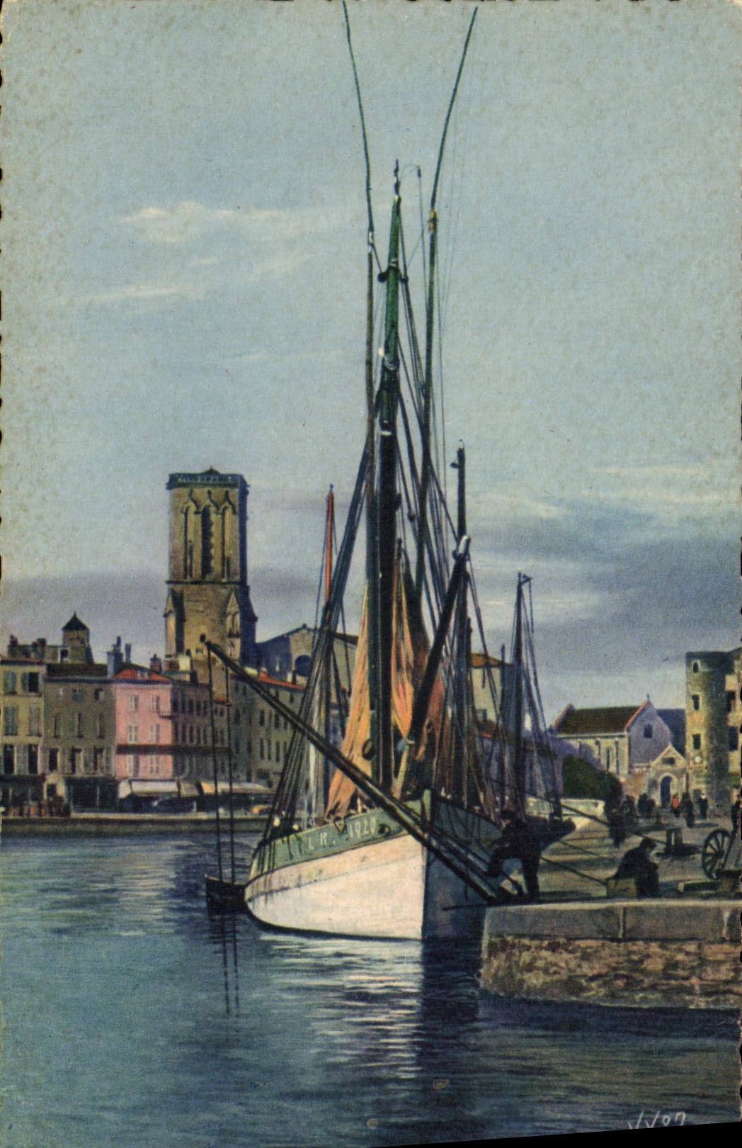 La Rochelle — Le port et l'église Saint-Sauveur — Les Éditions d'Art Yvon, Paris
