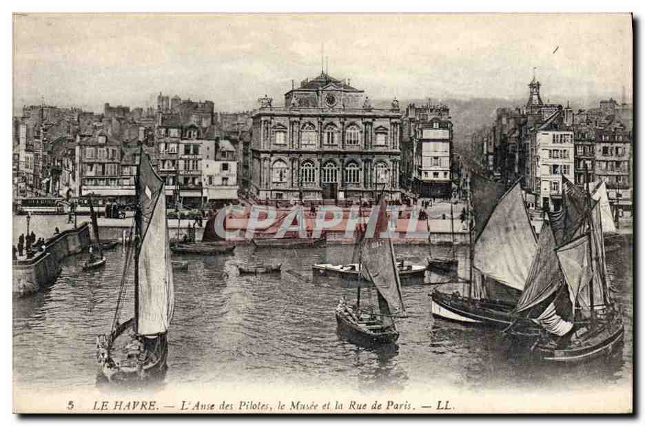 Le Havre — L'Anse des Pilotes, le Musée et la Rue de Paris — LL