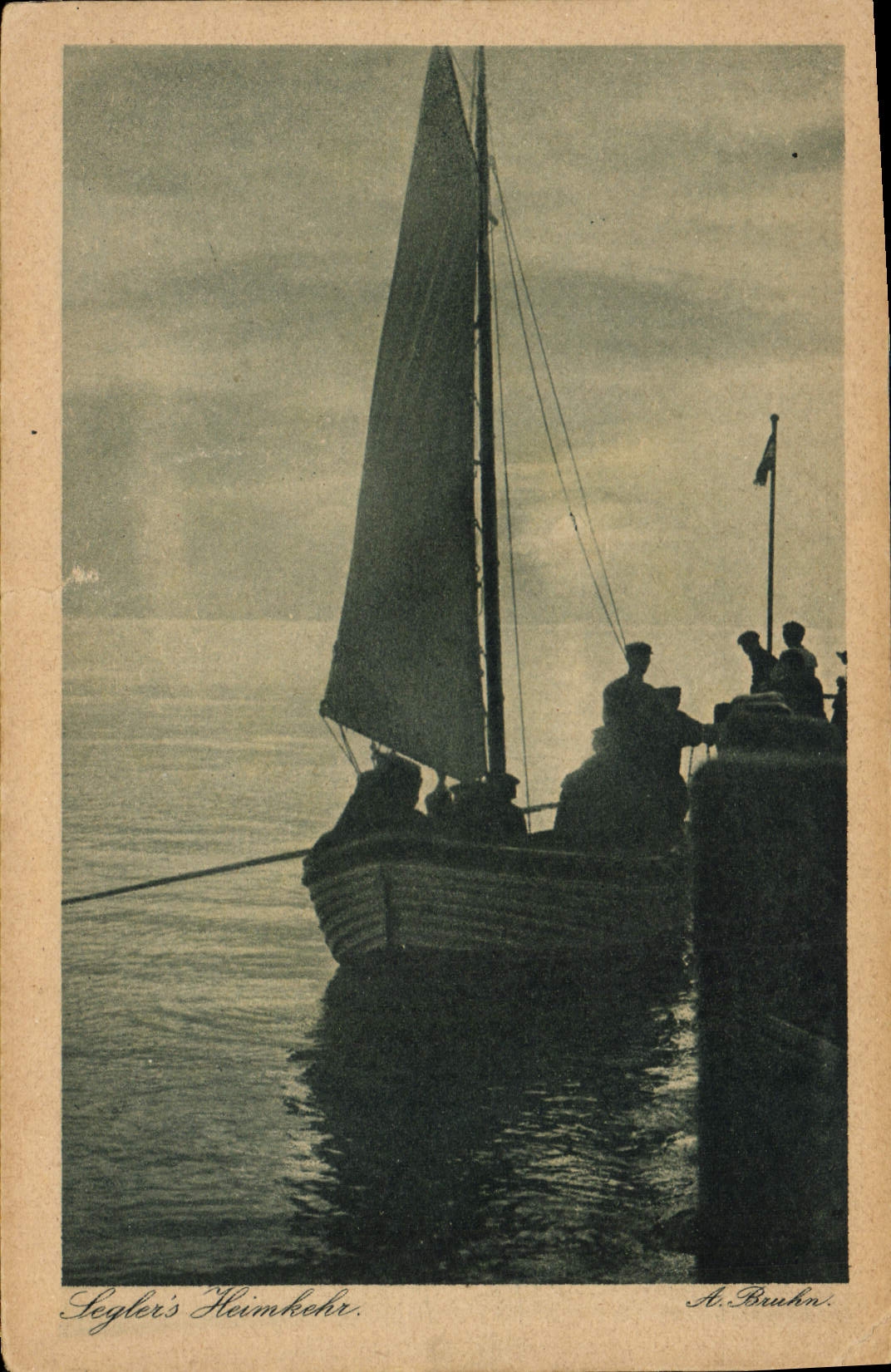 Vintage Postcard Fishing Boat