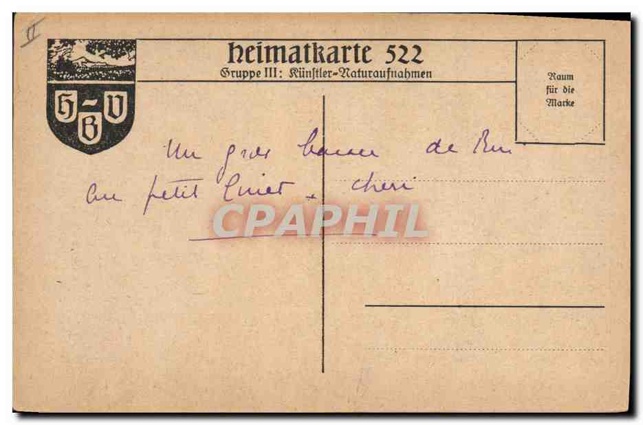 Vintage Postcard Fishing Boat — Back