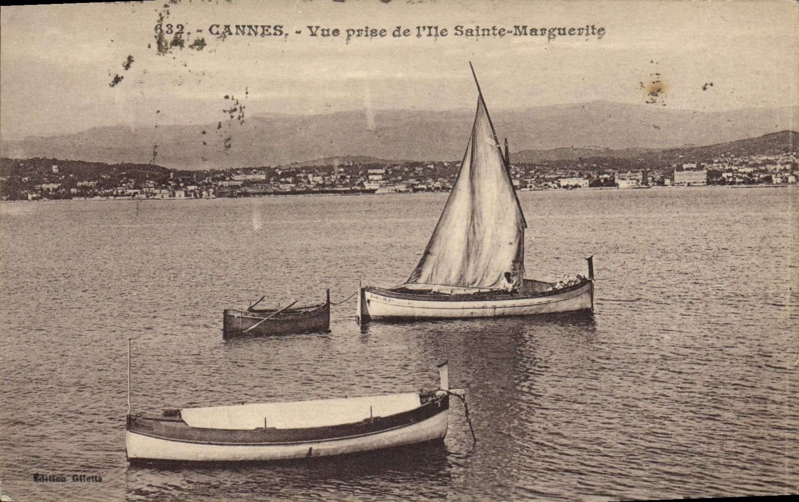 CANNES - Ausblick vom Île Sainte-Marguerite — Édition Gilletta, n° 632