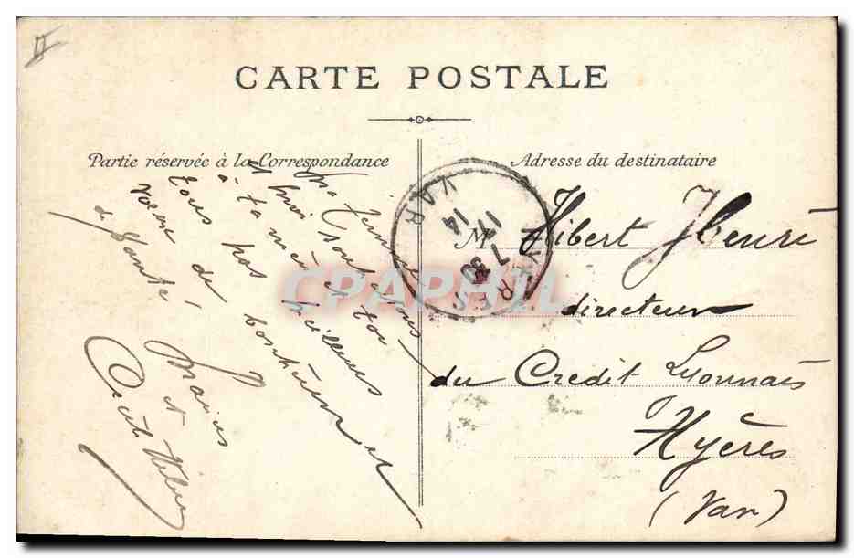 CPA Bateau de Peche Cannes Tartanes dans le port  — Verso