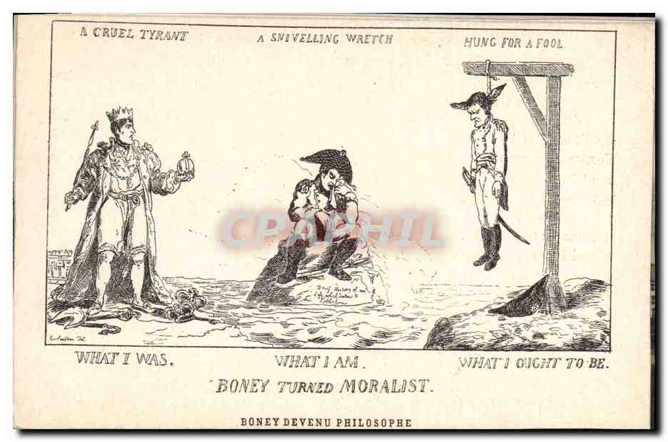 CPA Napoleon 1er Boney devenu Philisophe