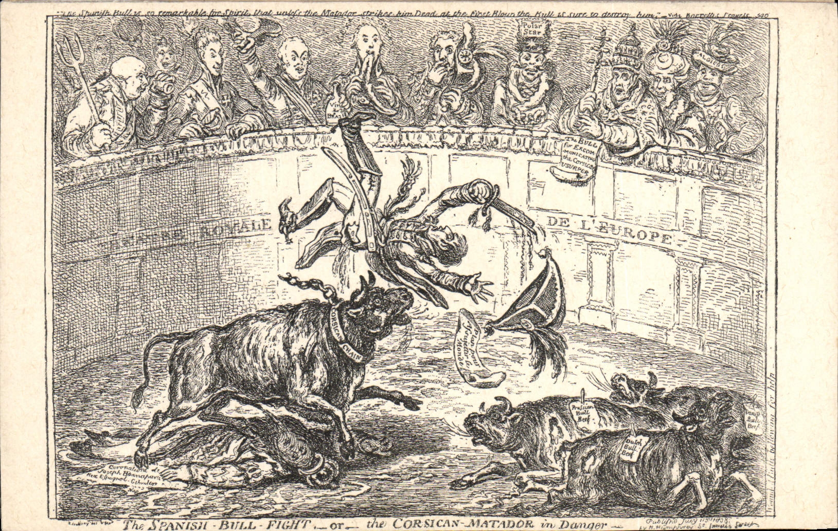 CPA Napoleon 1er The Spanish Bull Fight Corsican Matador Corrida