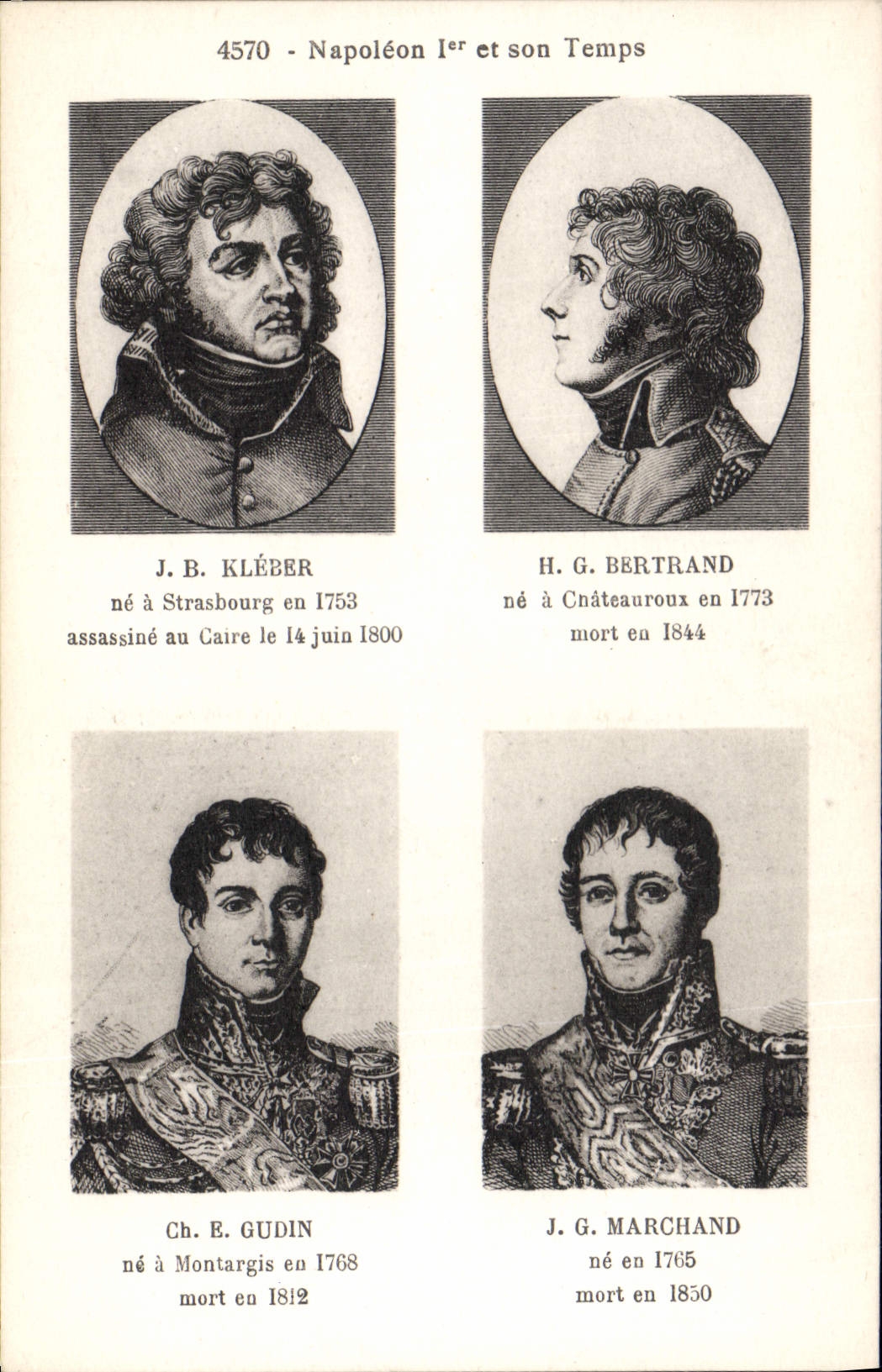 CPA Napoleon 1er Kleber Bertrand Gudin Marchand