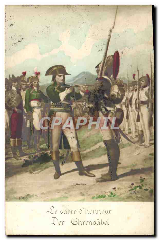 CPA Napoleon 1er Le sabre d'honneur Militaria
