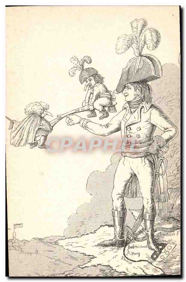 CPA Napoleon 1er La balancoire politique