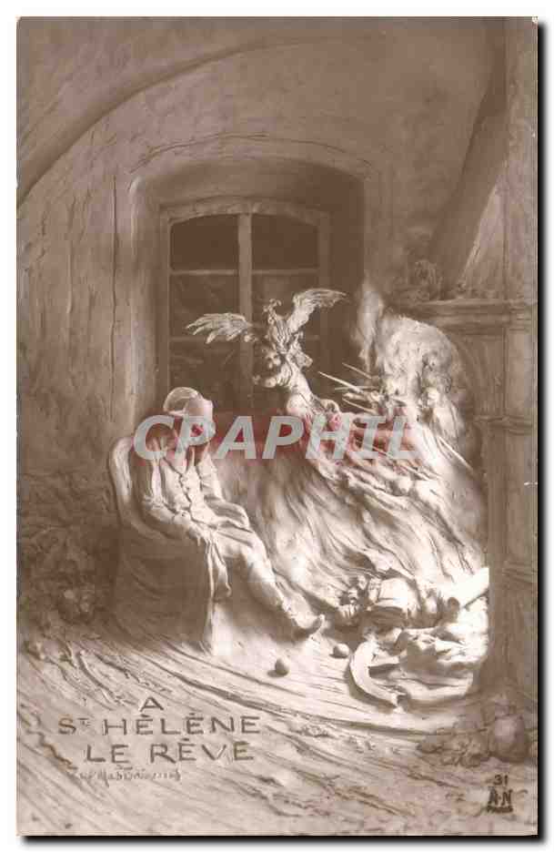 CPA Napoleon 1er a Ste Helene le reve