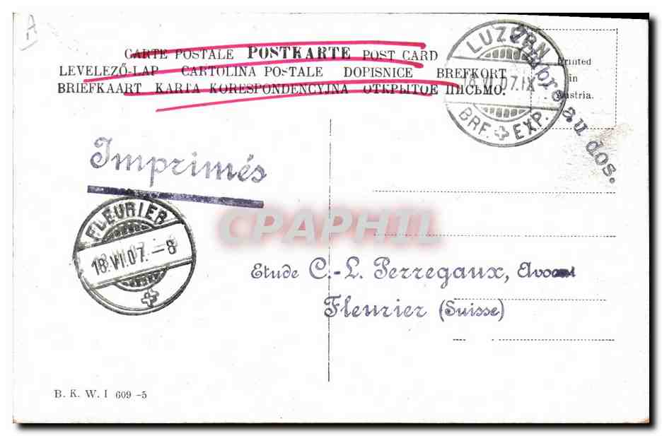 CPA Napoleon 1er  — Rückseite