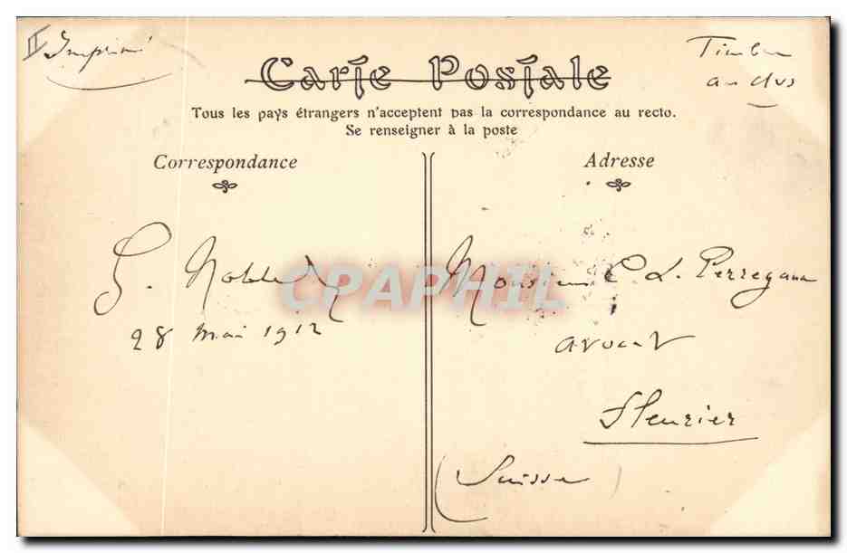 CPA Napoleon 1er Le Lieutenant general Provera demande a capituler — Rückseite