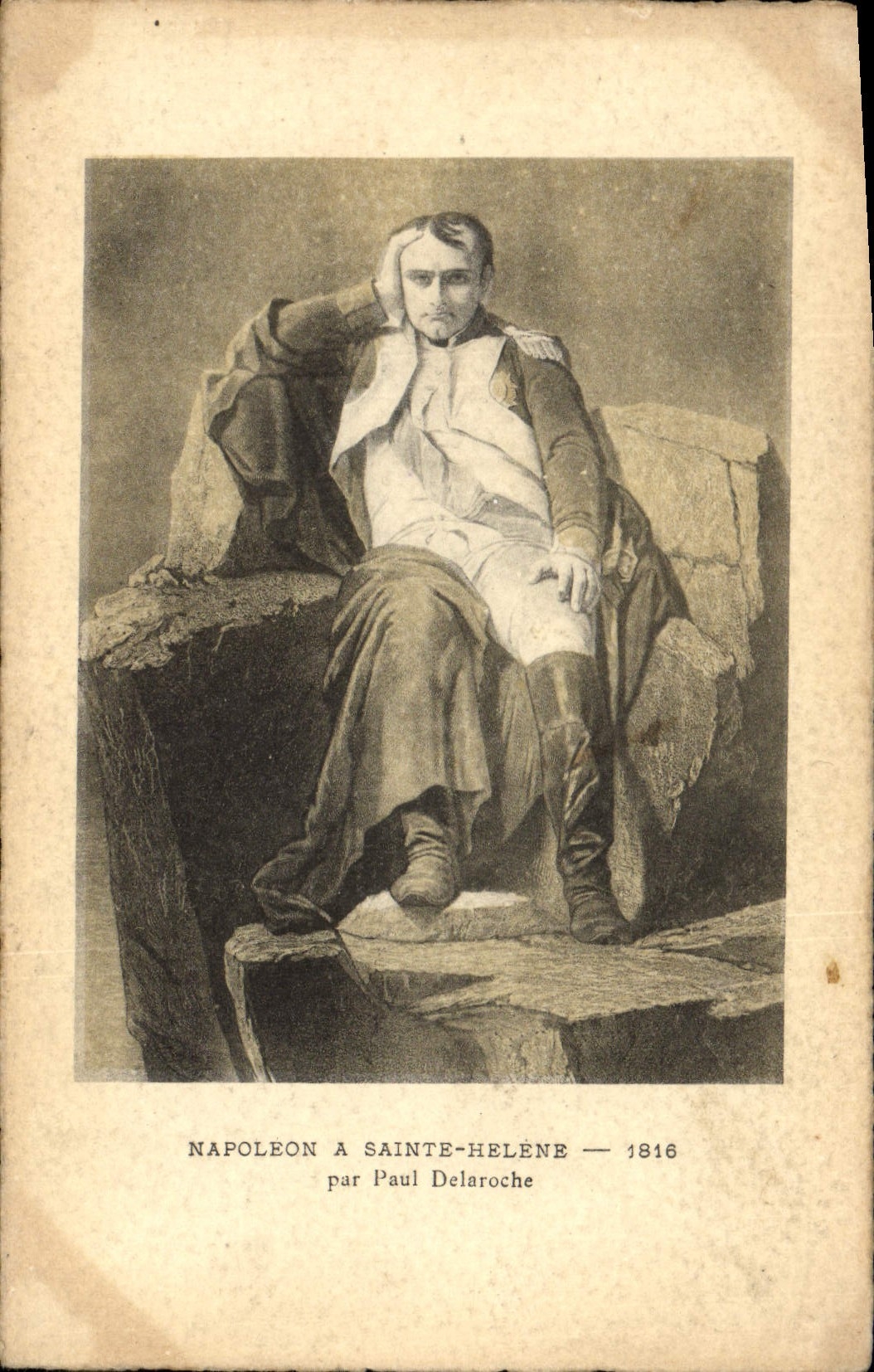 CPA Napoleon 1er a Sainte Helene par Paul Delaroche 