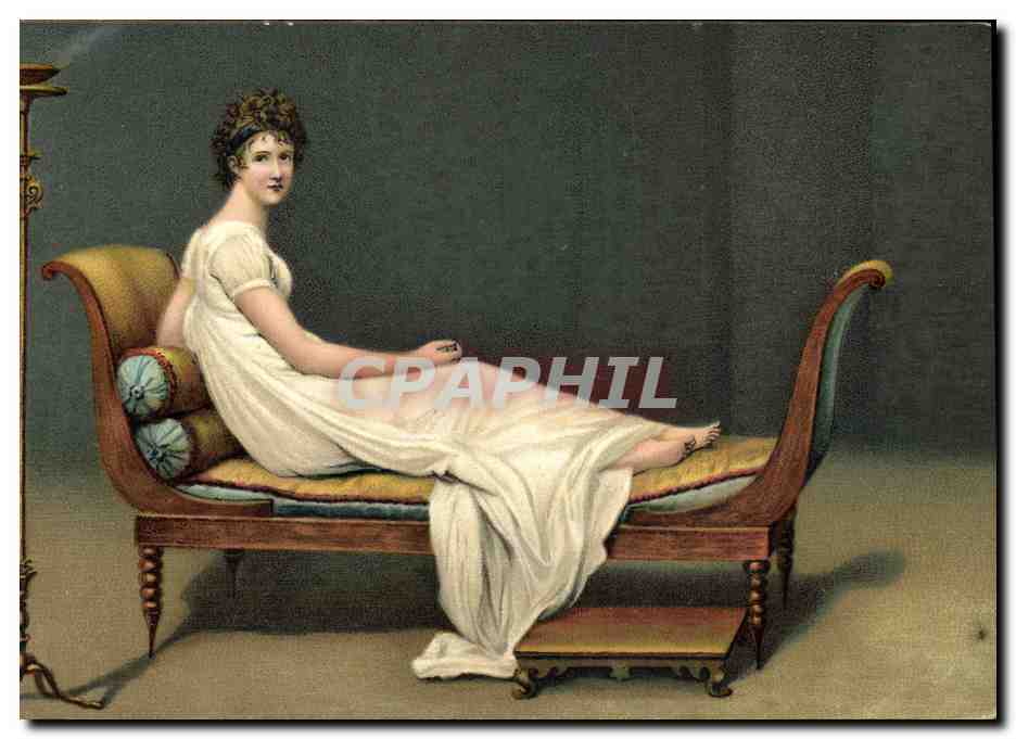 CPA Napoleon 1er Portrait de Mme Recamier 