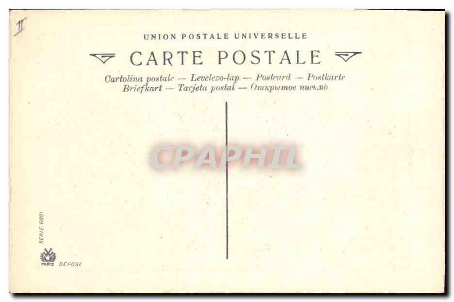 CPA Napoleon 1er Les adieux de Fontainebleau — Rückseite