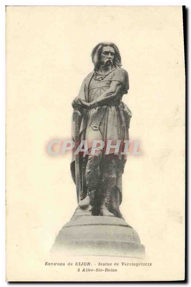 CPA Environs de Dijon Statue de Vercingetorix a Alise Ste Reine 