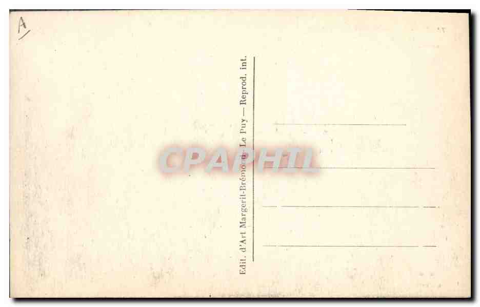 CPA Le lac d'Issarles Les grottes celtiques servant encore d'habitation  — Back