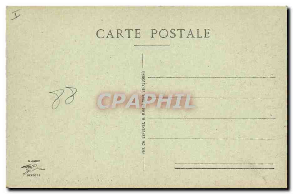 CPA Grand Donon Pierre Druidique  — Rückseite