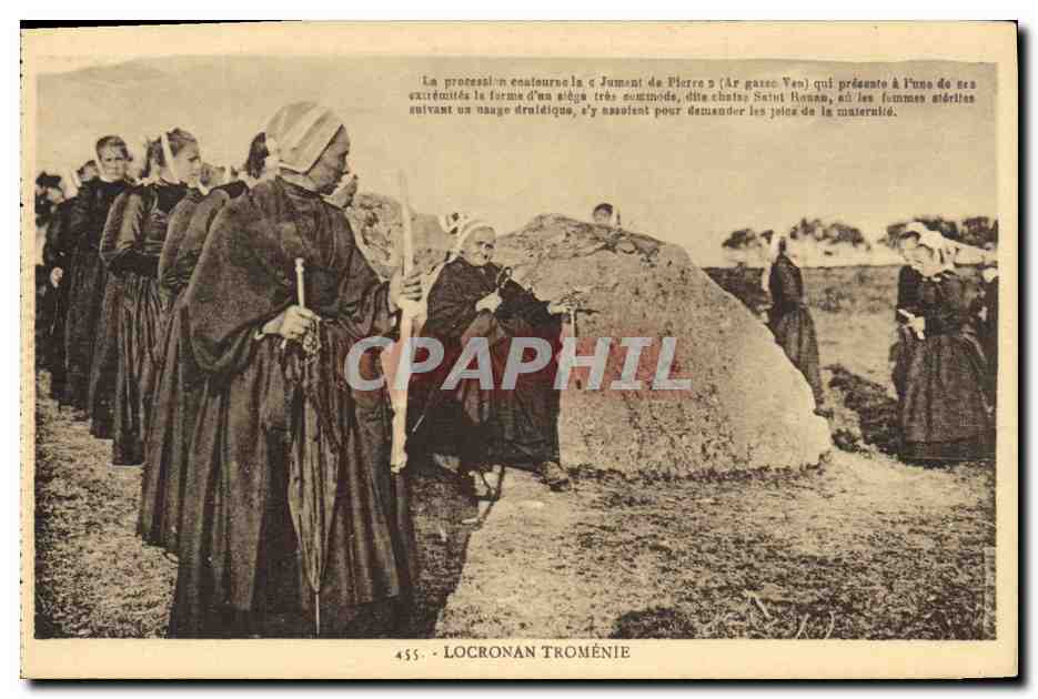CPA Locronan Tromenie Folklore 