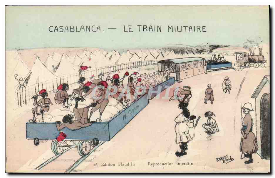Casablanca — Le Train Militaire — Édition Flandrin n°16