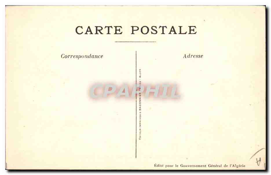 CPA Fantaisie Illustrateur Afrique du Nord Jeune fille Aures Algerie — Verso