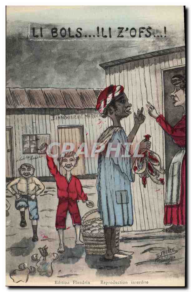 CPA Fantaisie Illustrateur Afrique du Nord Li Bols Ili Zofs