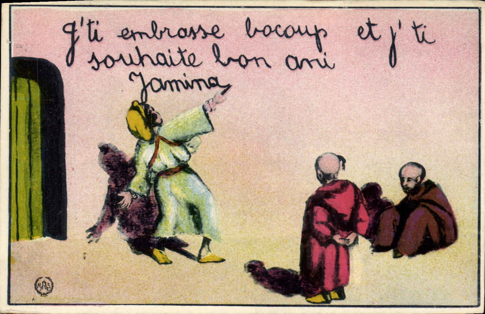 CPA Fantaisie Illustrateur Afrique du Nord 