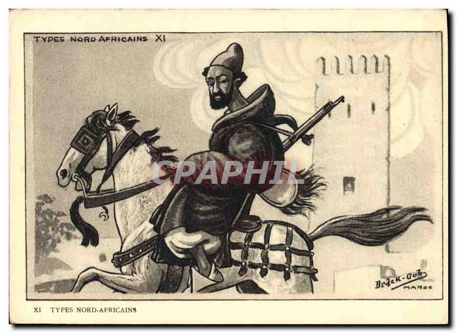 CPA Fantaisie Illustrateur Afrique du Nord Types Nord Africains
