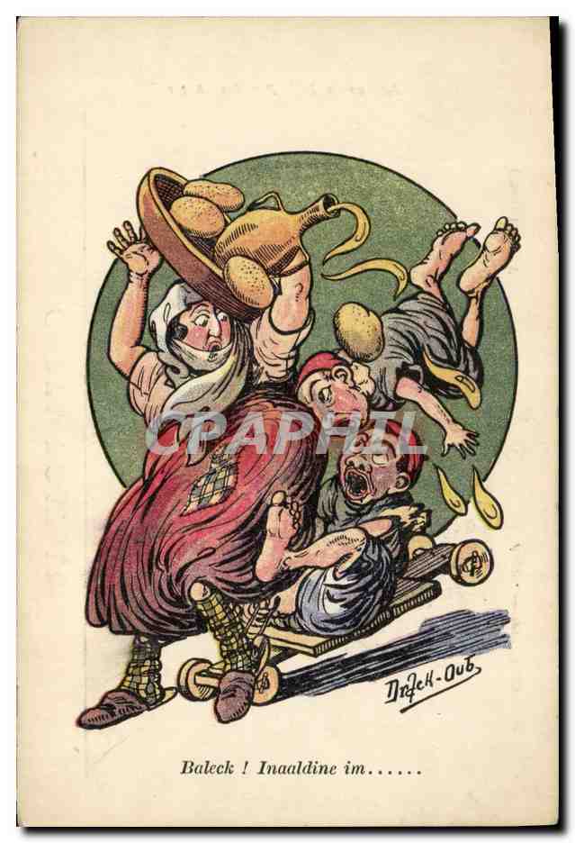 CPA Fantaisie Illustrateur Afrique du Nord Baleck 