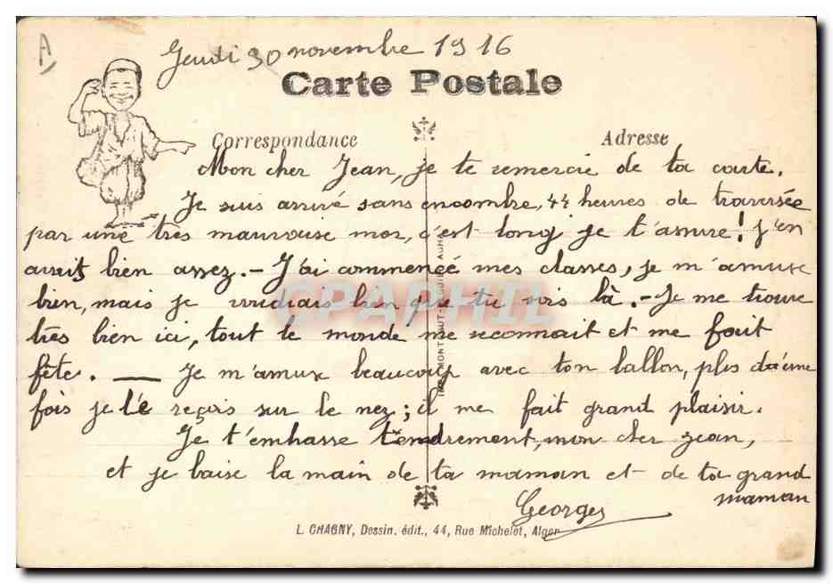 CPA Fantaisie Illustrateur Afrique du Nord Paillassons Marchand de paillassons — Rückseite