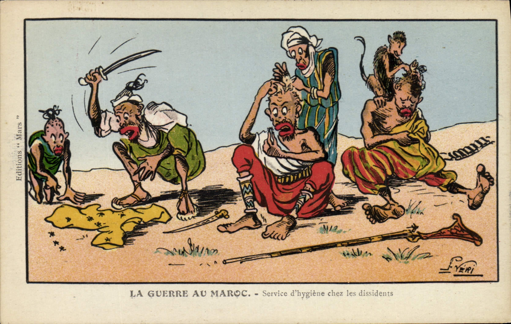 La guerra in Marocco — Servizio d'igiene tra i dissidenti — Edizioni « Mars »