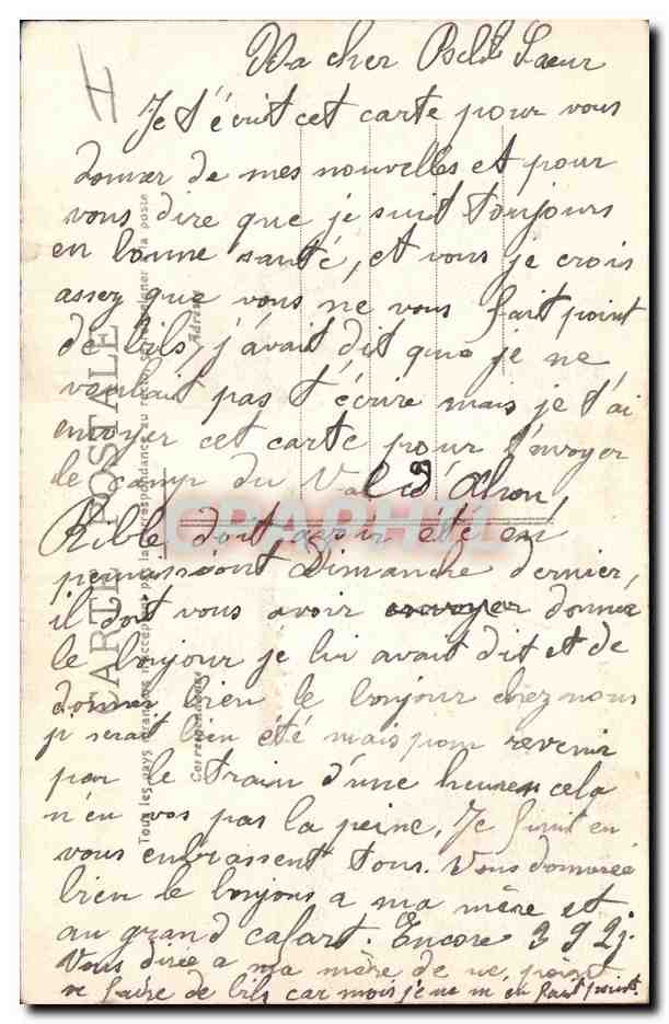 CPA Fantaisie Militaria Le Valdahon Le camp d'instruction Cuisines Cantines et tentes du regiment — Rückseite