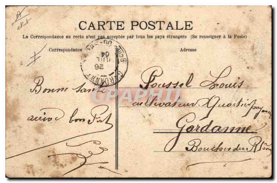 CPA Fantaisie Militaria Tambours et clairons  — Rückseite