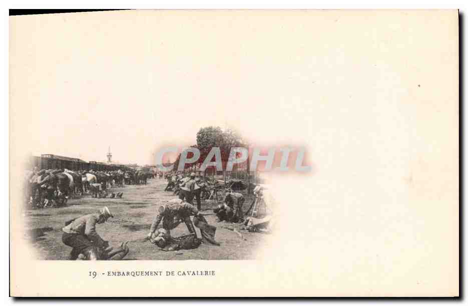 Embarquement de cavalerie — Série 19 — Éditeur non identifié