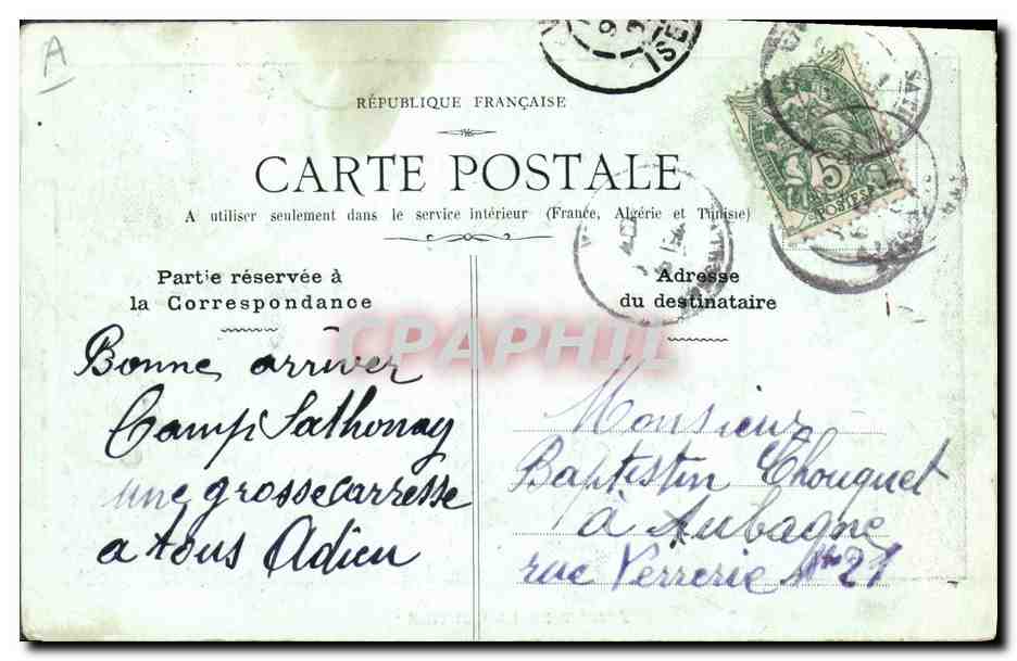 CPA Fantaisie Militaria Assaut de la cantine  — Rückseite