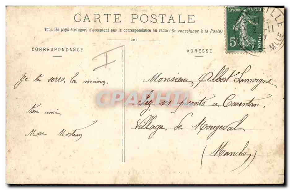 Lunéville-Garnison — Escalade du mur des Bosquets (2e Bataillon de Chasseurs à pied) — Quantin, lib.-édit. — Achterkant