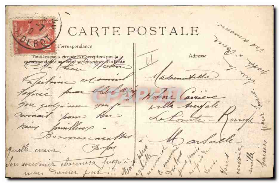 Revue de Longchamp — 14 juillet 1910 — Les Officiers étrangers — Verso