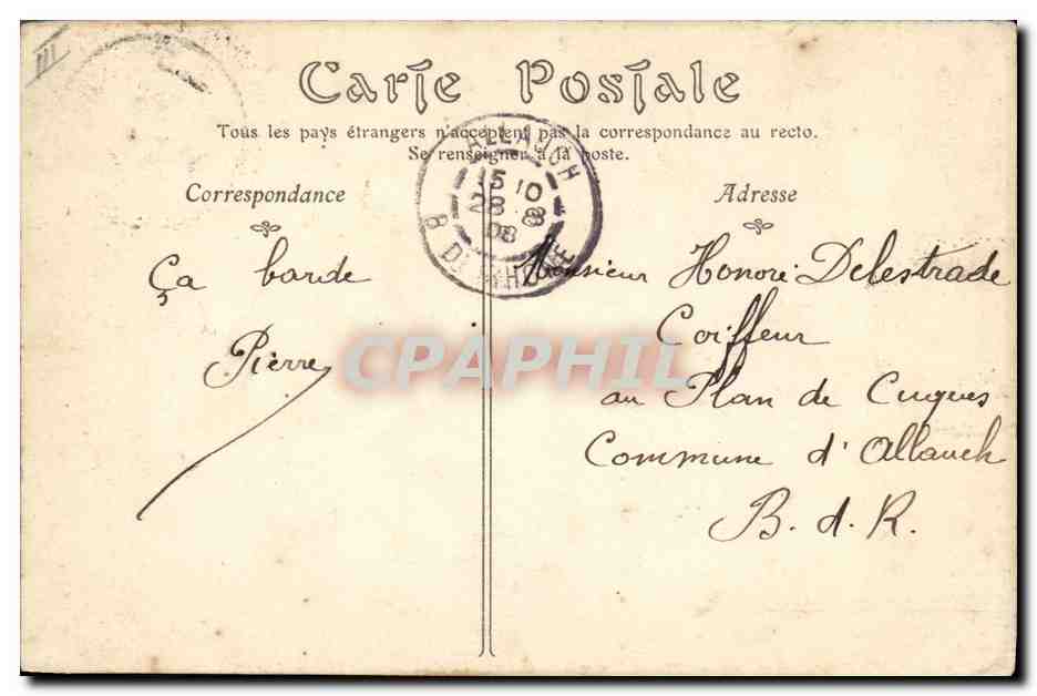 Artillerie de Forteresse — Écoles à Feu — Batterie de Mortiers de 220, Préparation à la charge d'une pièce avec projectile de 93 kilos — Verso