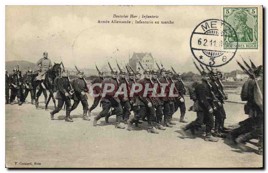 CPA Fantaisie Militaria Deutsches Heer Infanterie 