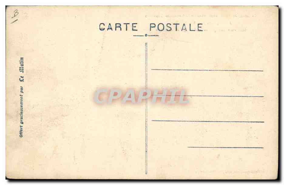 Épreuve de Fond pour Reconnaissances de Cavalerie — Prix offerts par Le Matin — Phototypie A. Thiriat & Cie - Toulouse — Verso