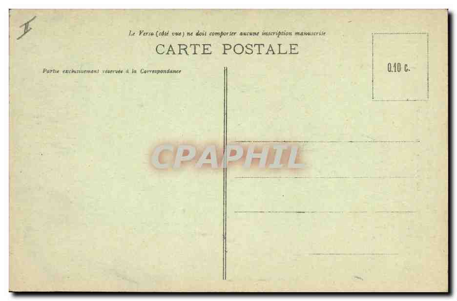 CPA Folklore Savoie Costume de la Tarentaise  — Verso
